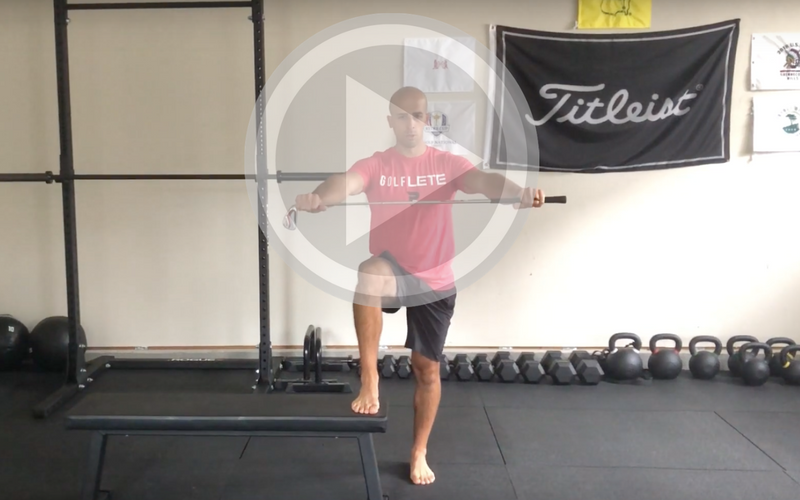 Foot Elevated Upper Body Rotation | Parform Golf
