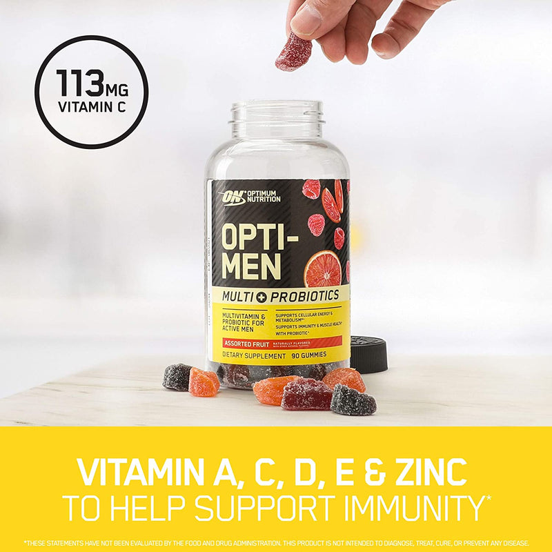 Optimum Nutrition Opti-Men Multivitamin & Probiotics Gummies
